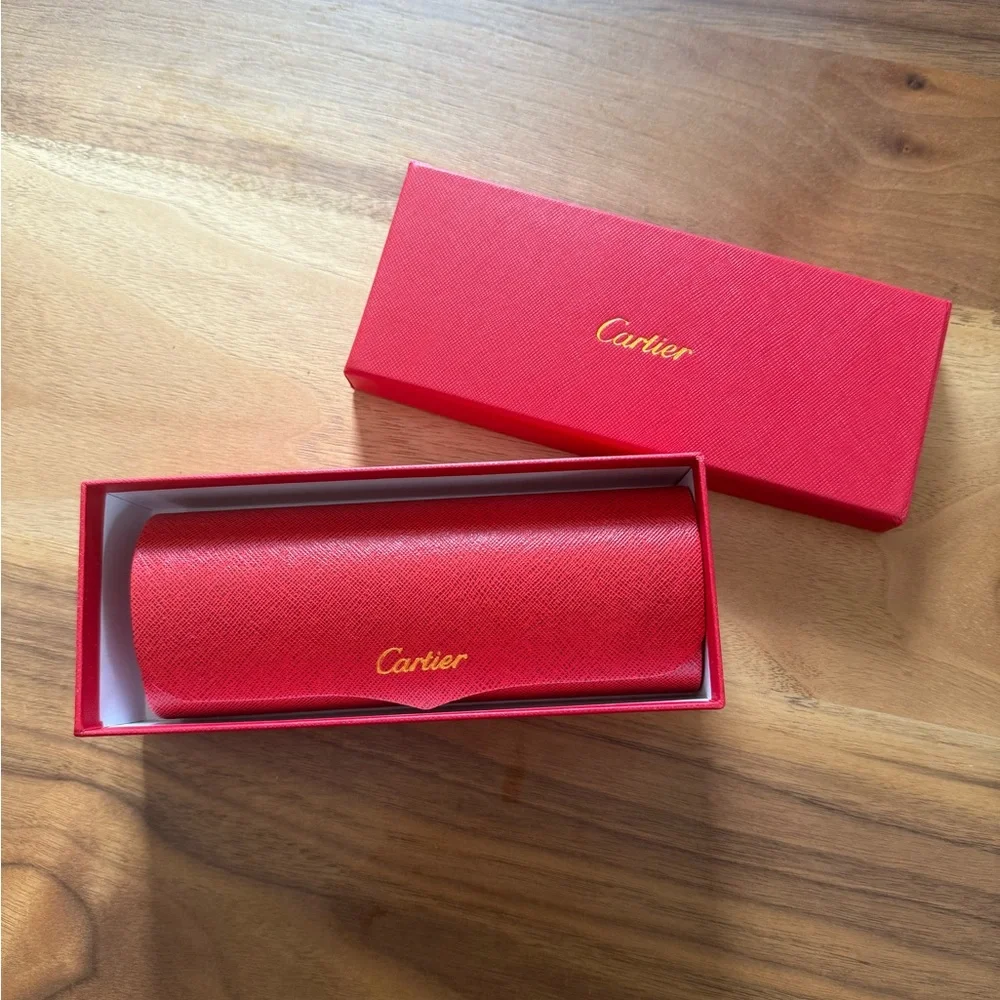 Cartier Gold and Black Eyeglasses - Picture 4 of 7